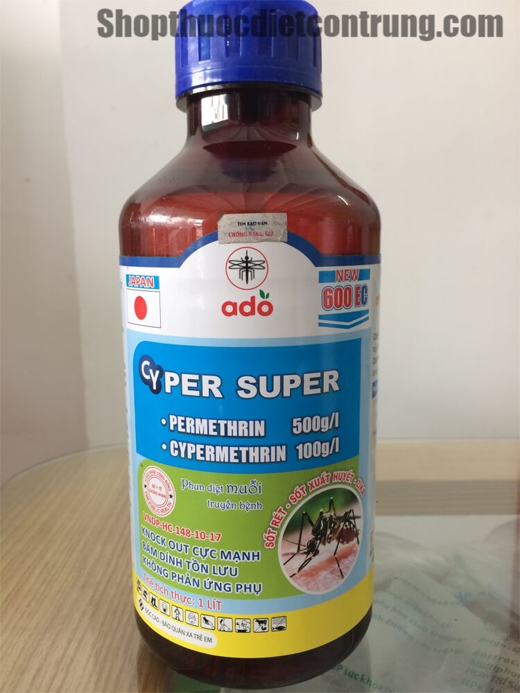 Thuốc diệt muỗi côn trùng Cyper Super 600EC