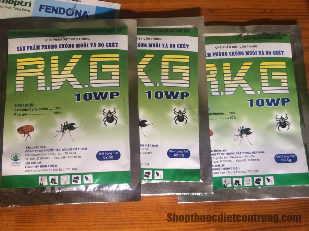 RKG 10WP - Thuốc diệt côn trùng đặc trị ve, bọ chét
